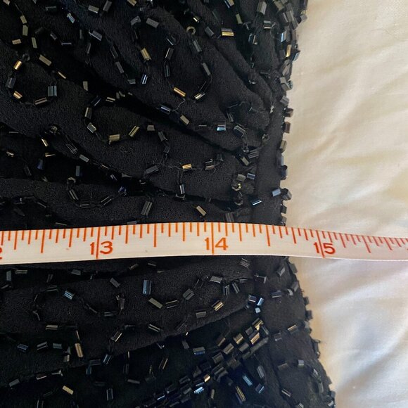 Black Sparkly Beaded Bodice Formal Gown - Picture 13 of 13